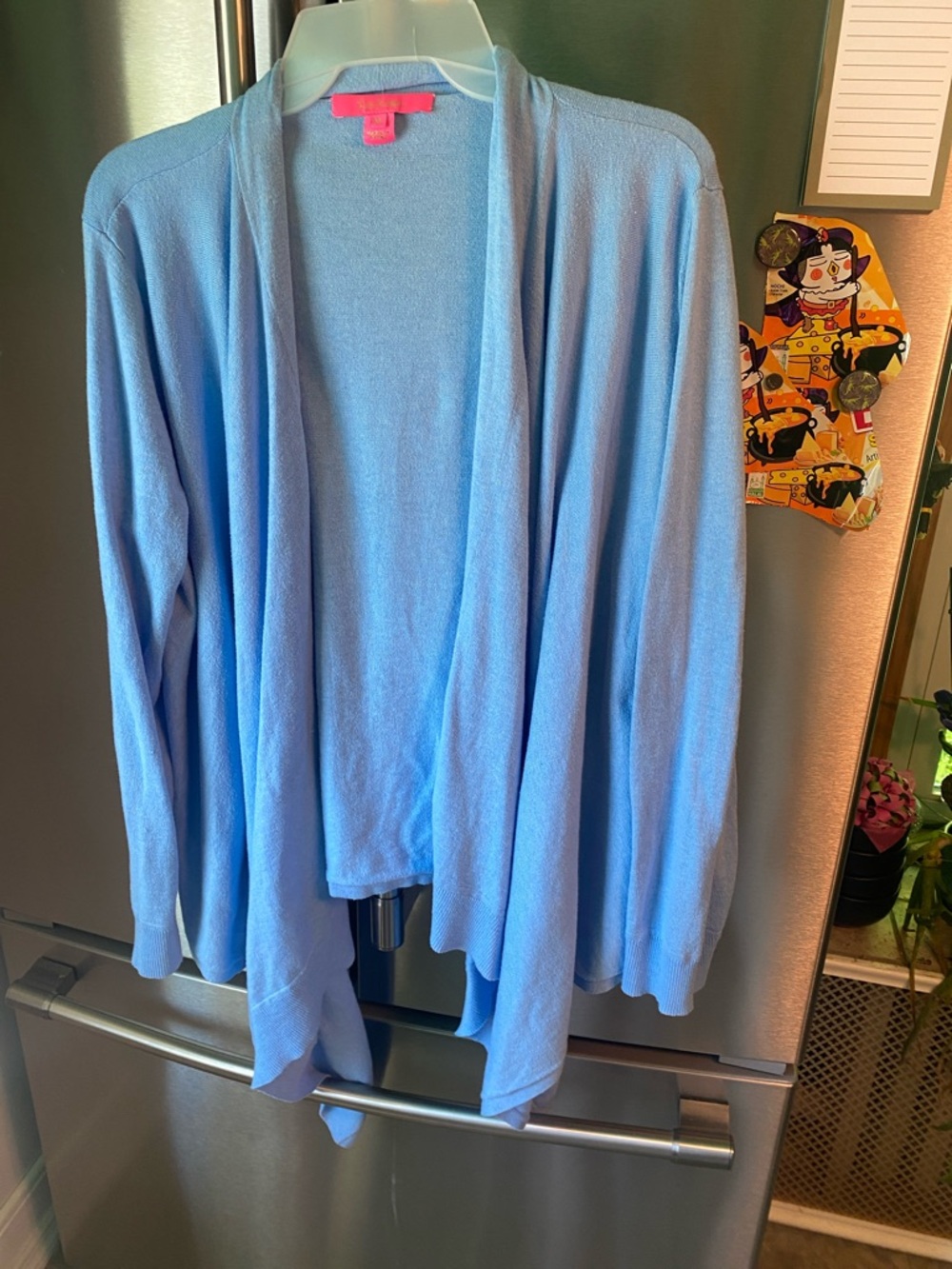 Lilly Pulitzer Sky blue waterfall Women's Cardigan XL